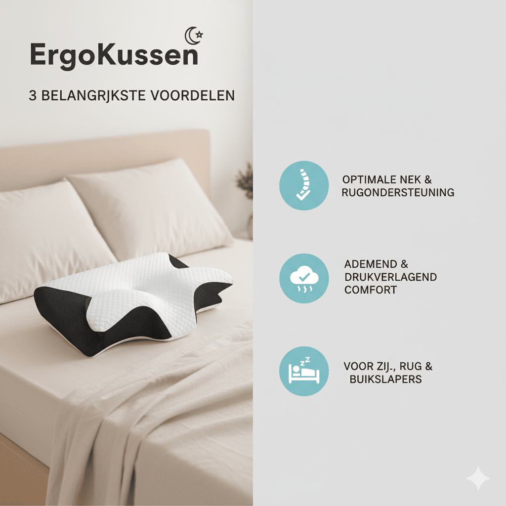 ErgoKussen - Altijd Comfortabel Clapen