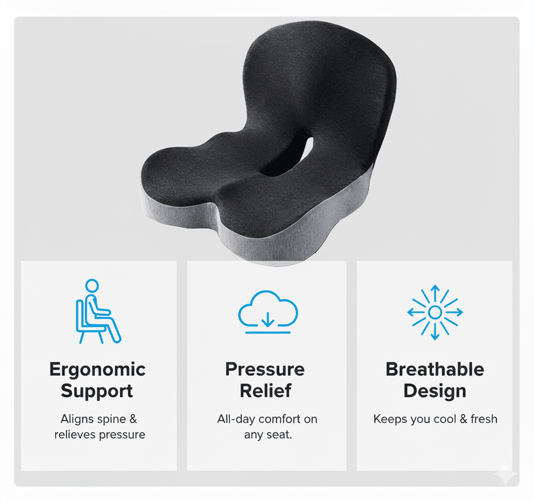 ErgoEase™ – Sit Pain-Free While Working